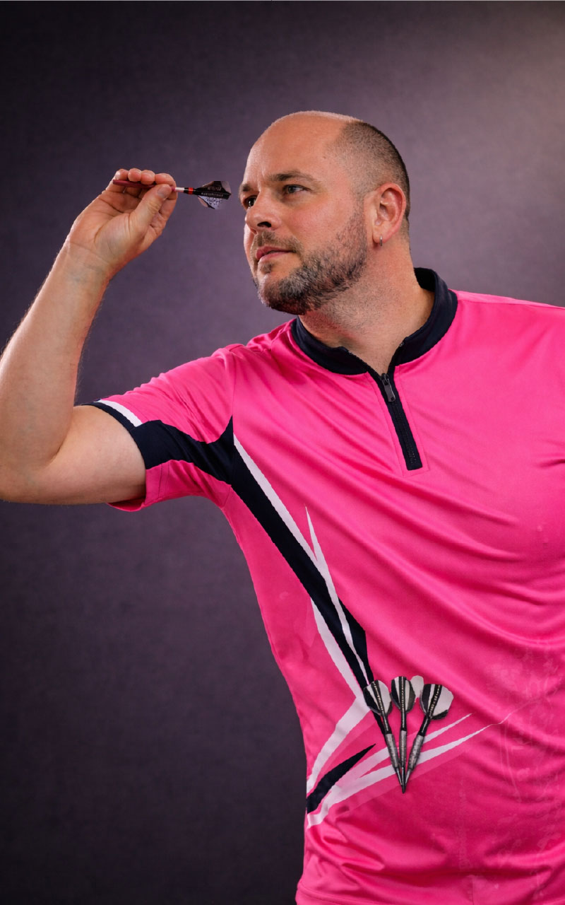 Dart Trikot Vereinstrikots bedrucken lassen mit Logo und Namen, kostenloser Grafiksupport