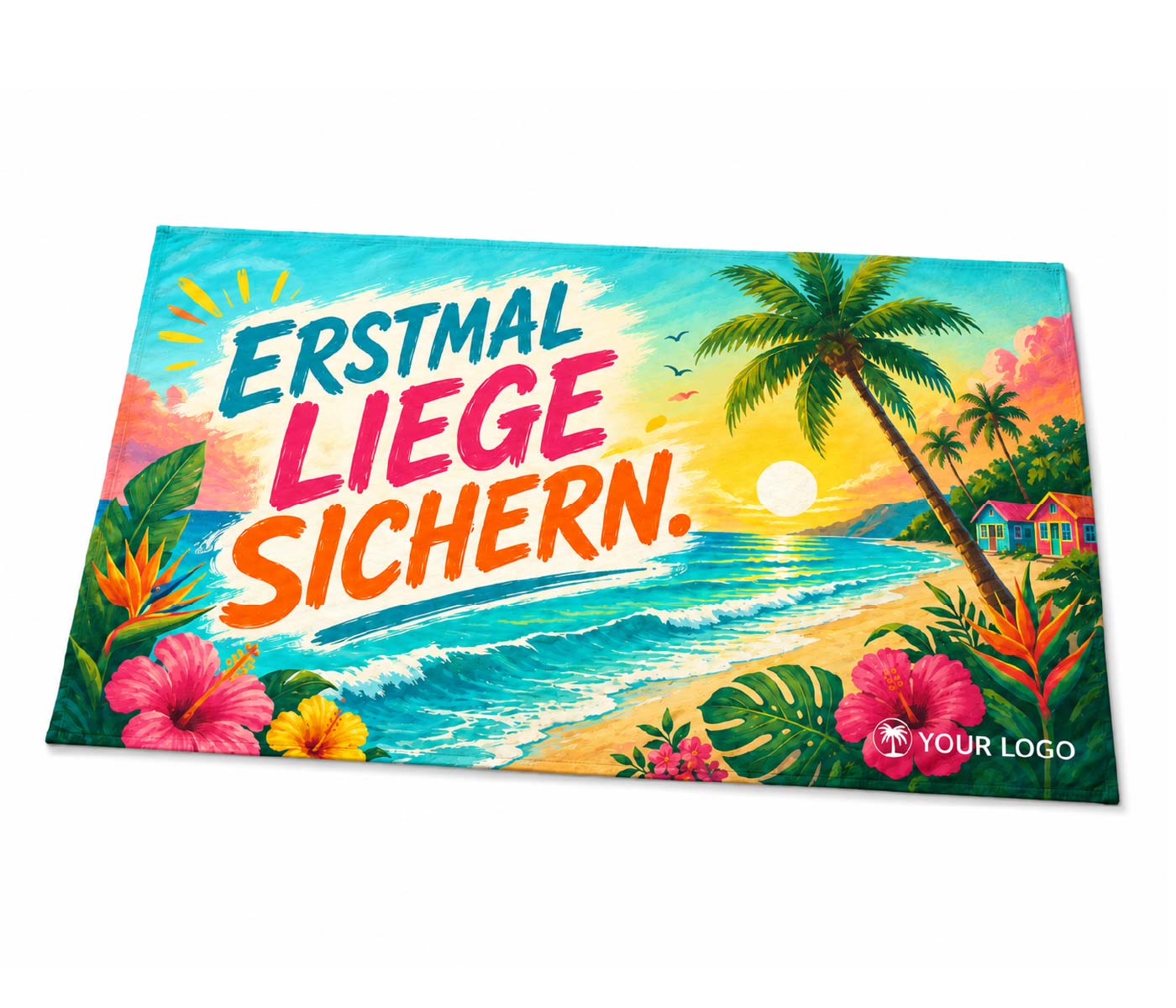 Strandhandtücher individuell bedrucken und gestalten lassen-Strandtuch nach Wunsch