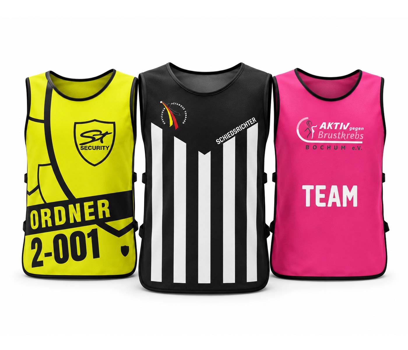 Leibchen - Ordnerweste - Trainingsleibchen bedrucken lassen individuelles Design